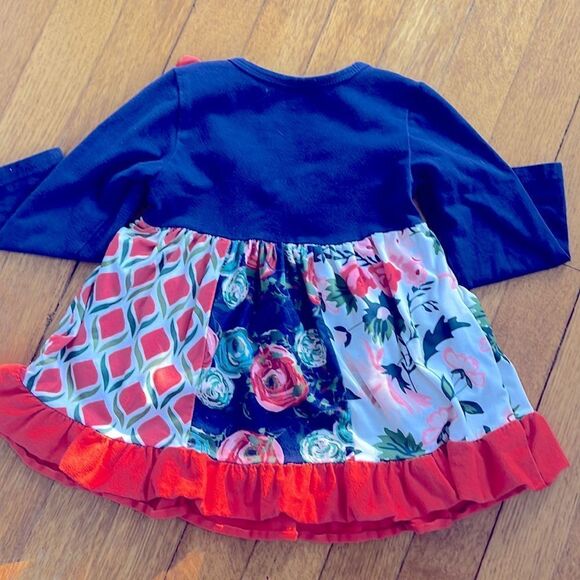 2/$22 Multi colored Ruffle Dress 🧡 - Picture 4 of 4